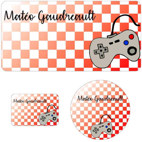 Ensemble d'étiquettes