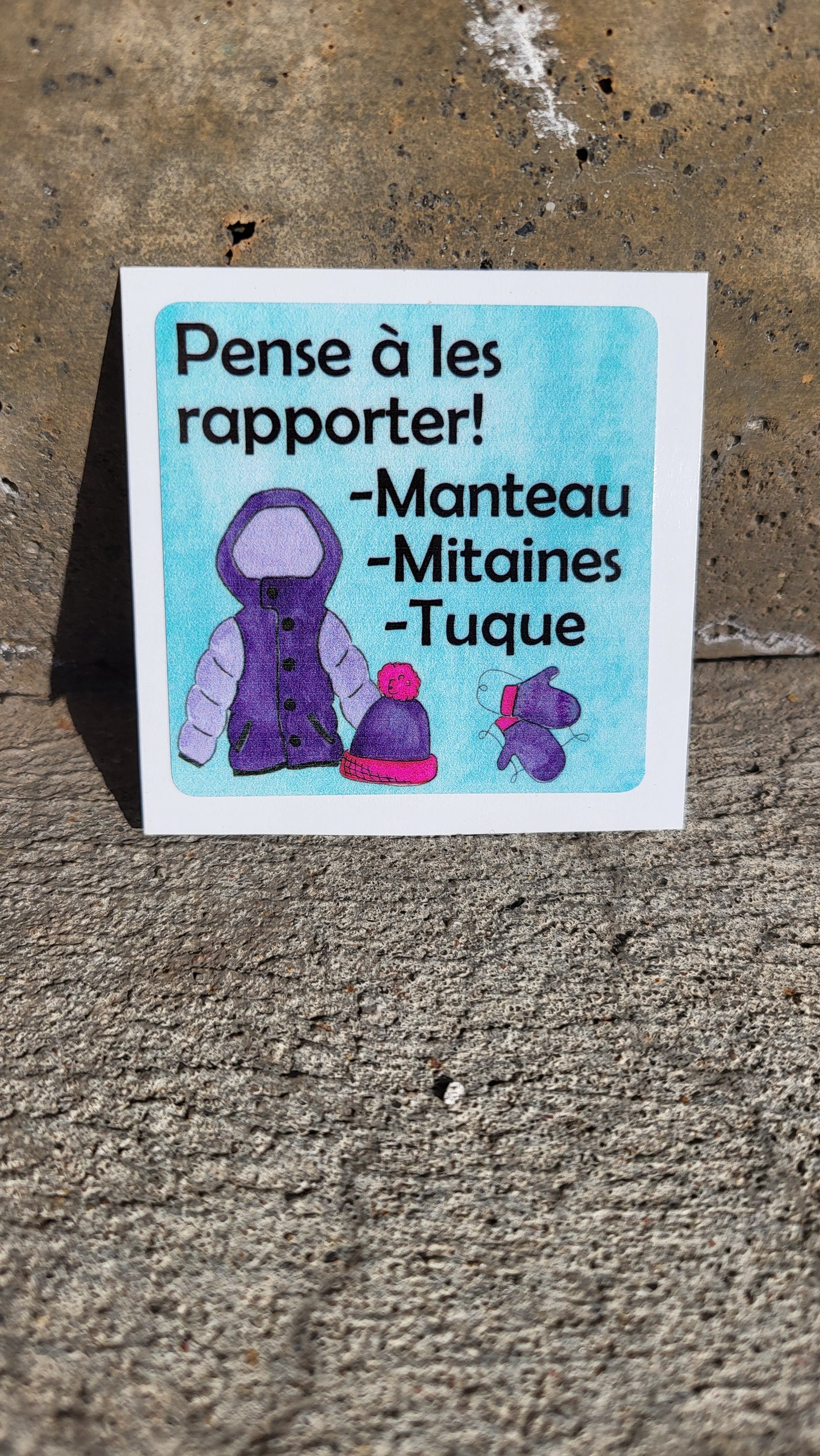 Autocollant Rappel