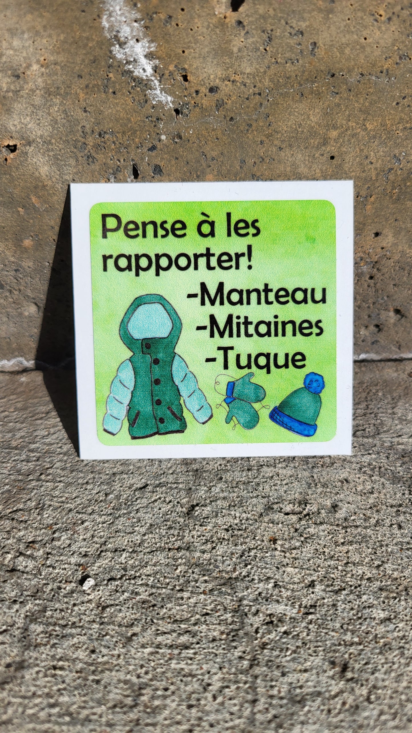 Autocollant Rappel