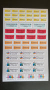 Autocollant planificateur étudiant