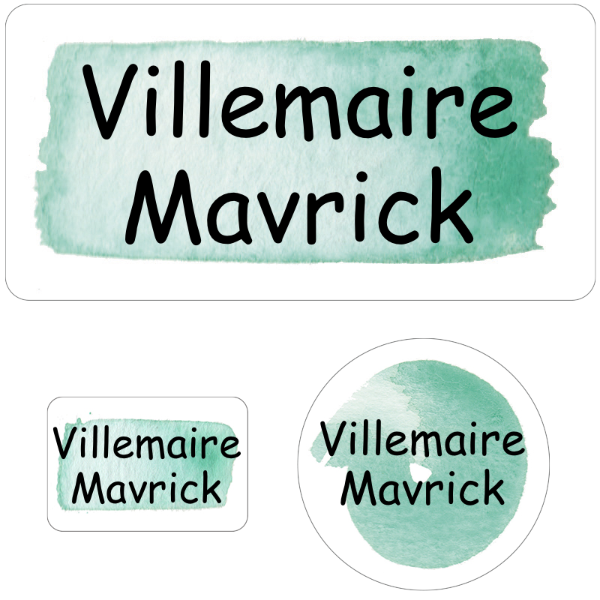 Ensemble d'étiquettes