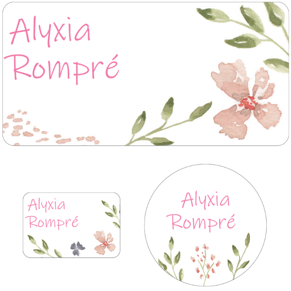 Ensemble d'étiquettes