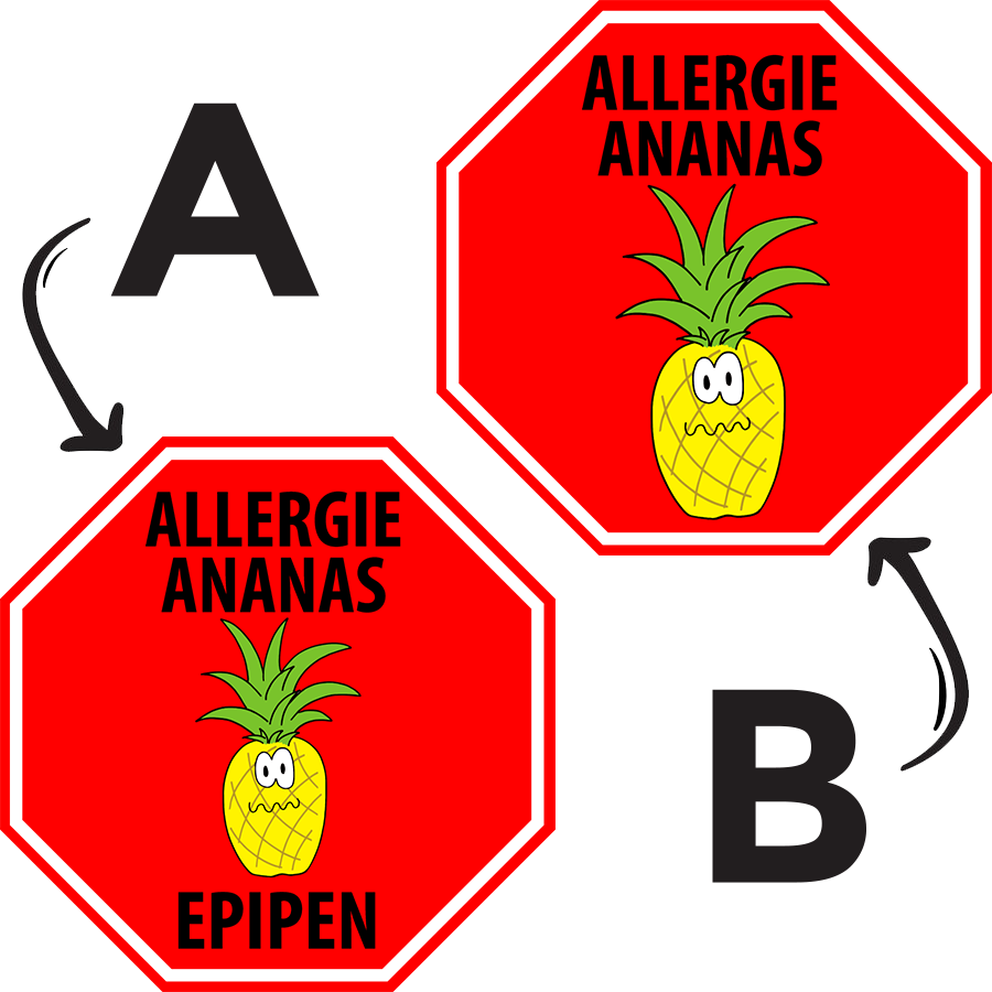 Étiquettes allergie