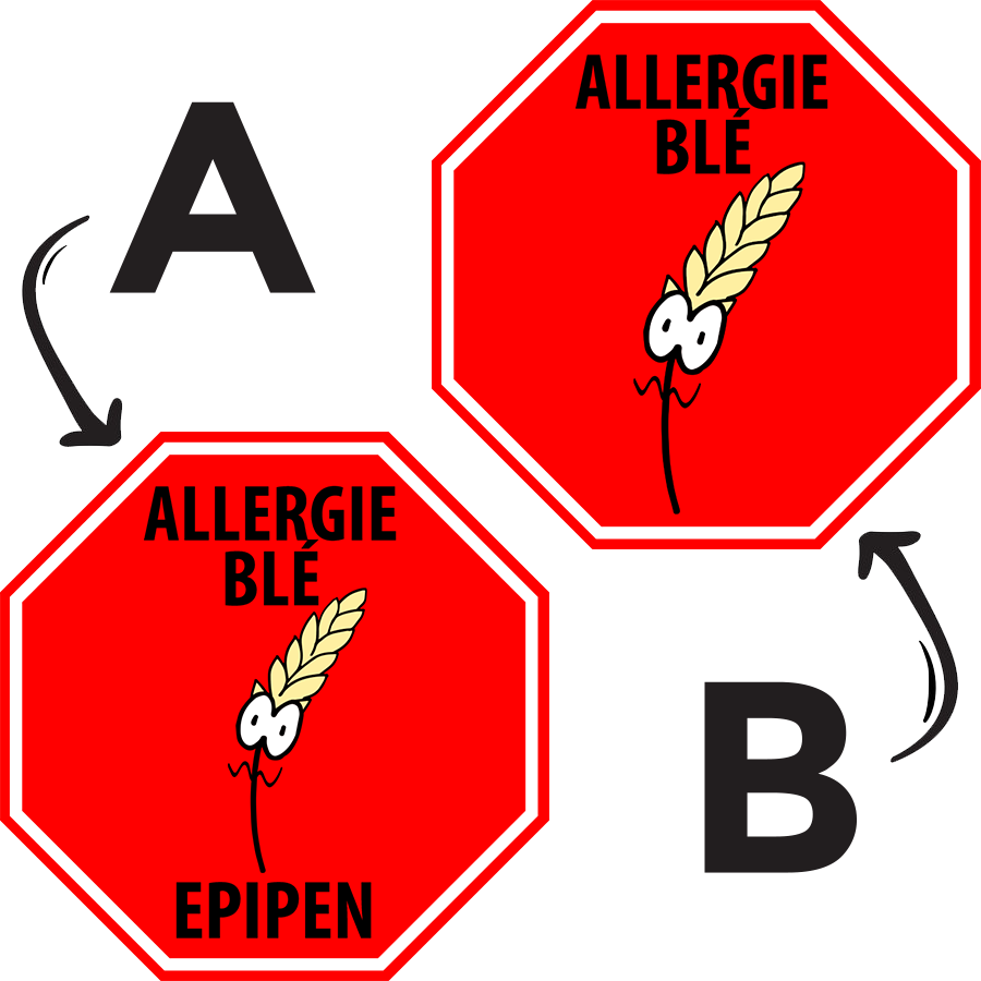 Étiquettes allergie