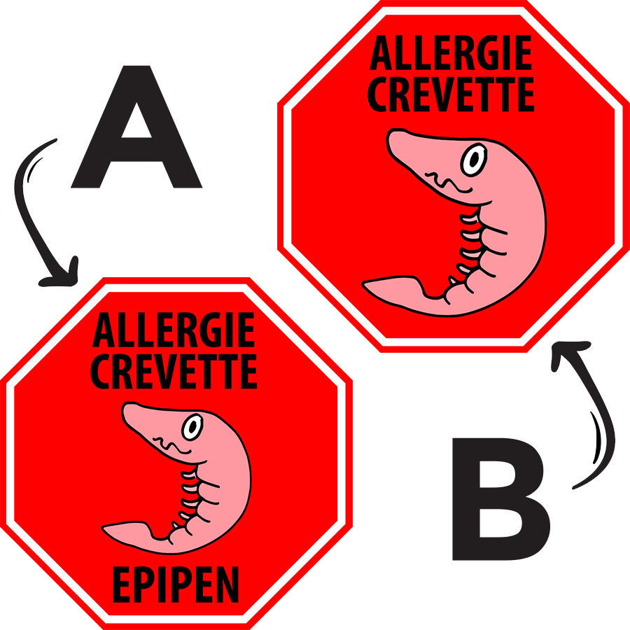 Étiquettes allergie