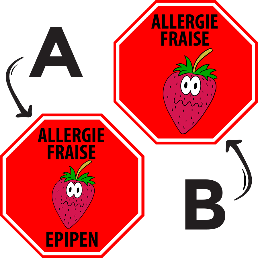 Étiquettes allergie