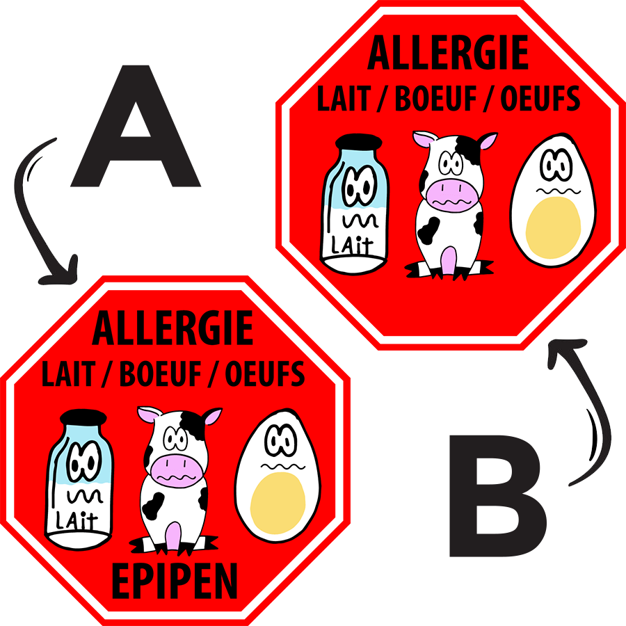 Étiquettes allergie