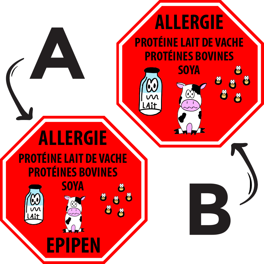 Étiquettes allergie