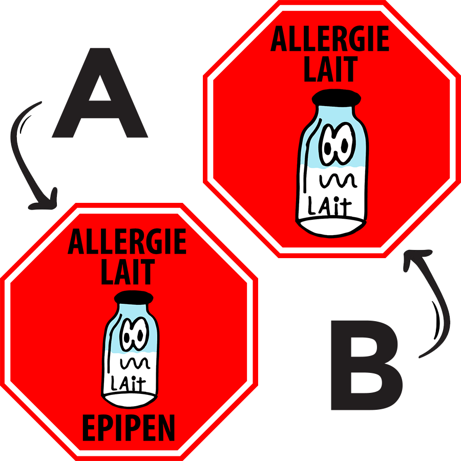 Étiquettes allergie
