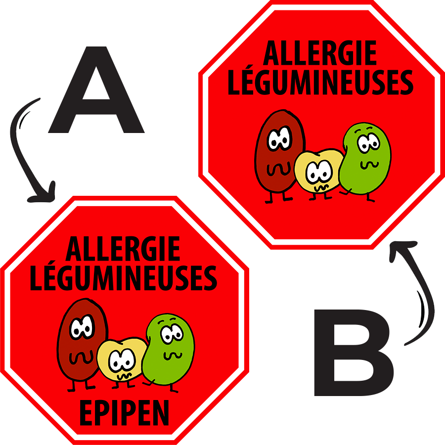 Étiquettes allergie