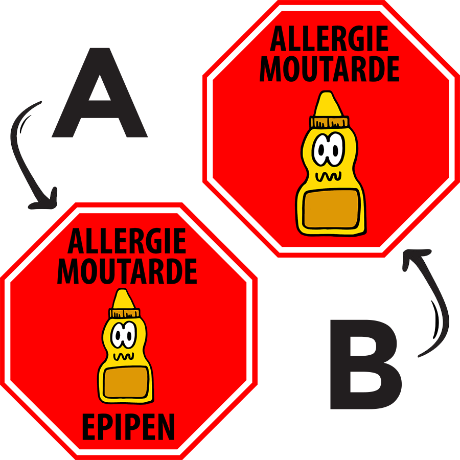 Étiquettes allergie