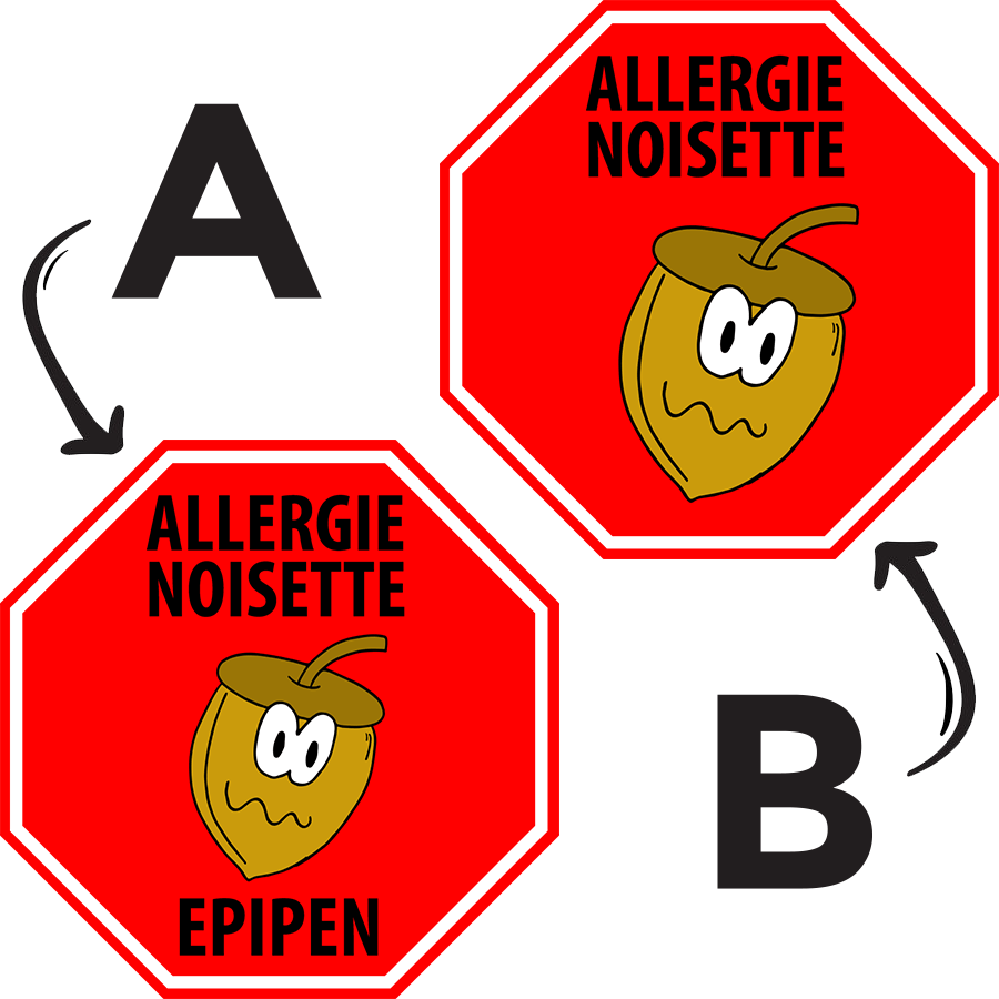 Étiquettes allergie