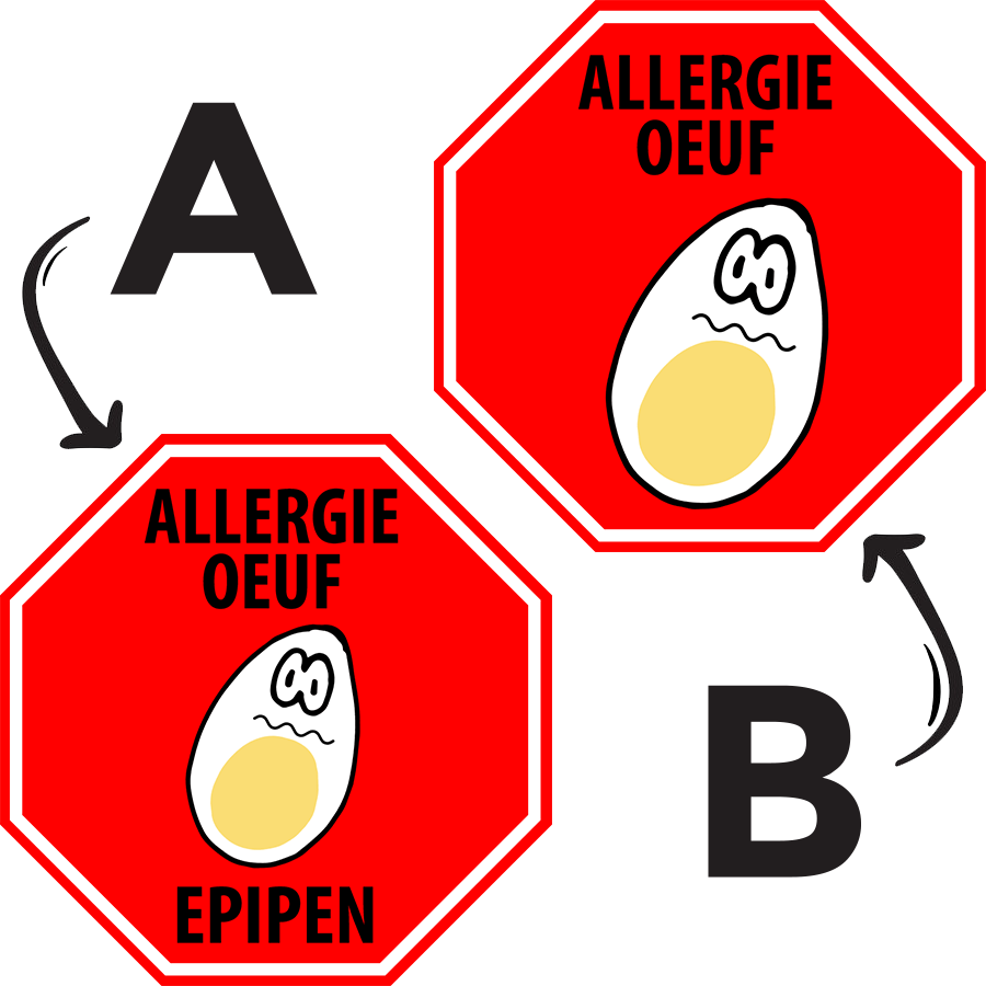 Étiquettes allergie