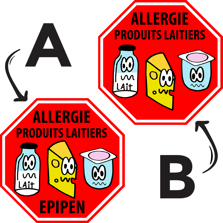 Étiquettes allergie