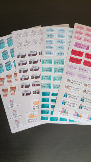 Student planner sticker