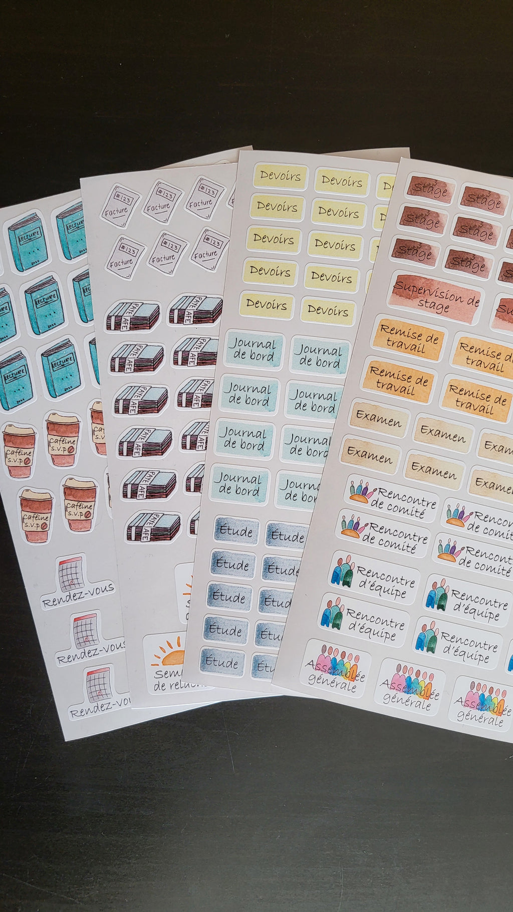 Student planner sticker