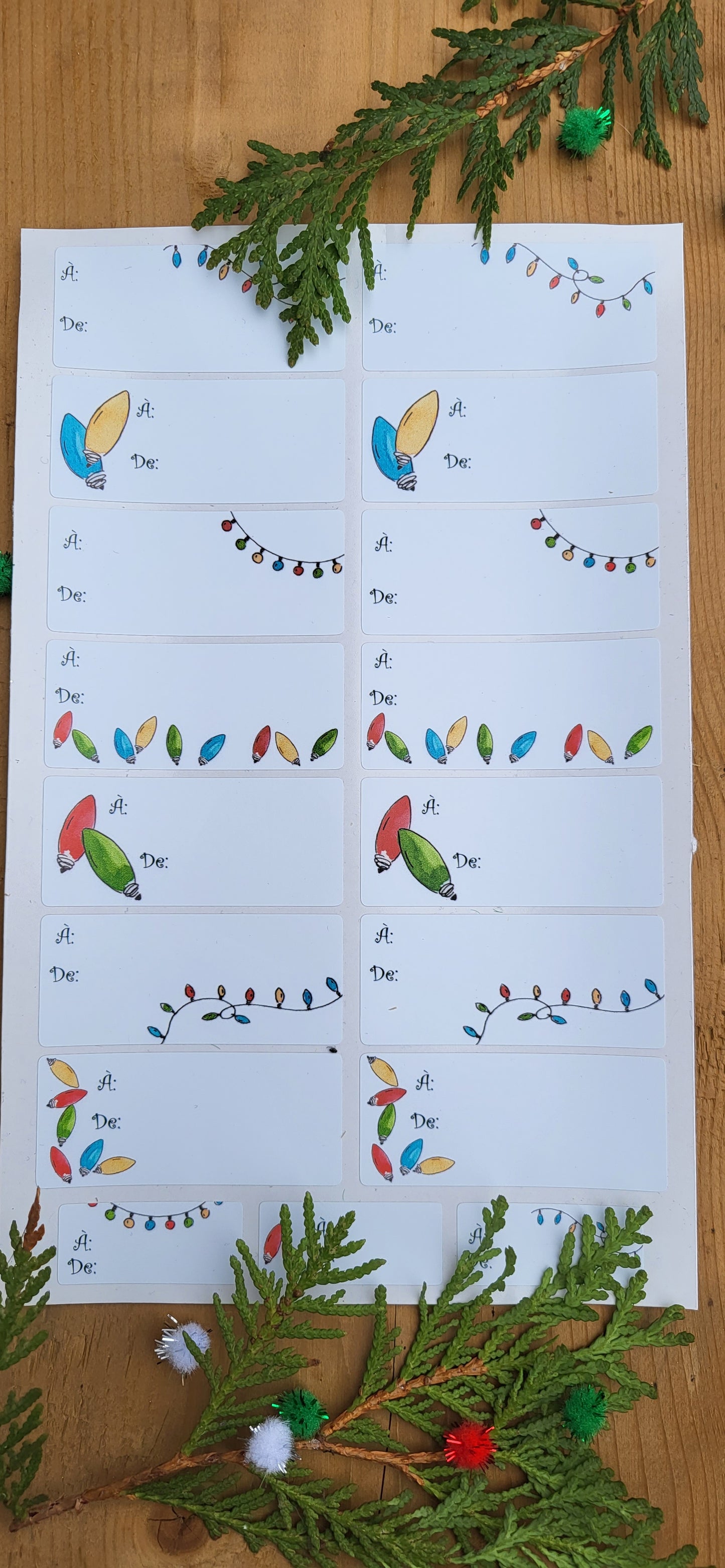 Christmas stickers