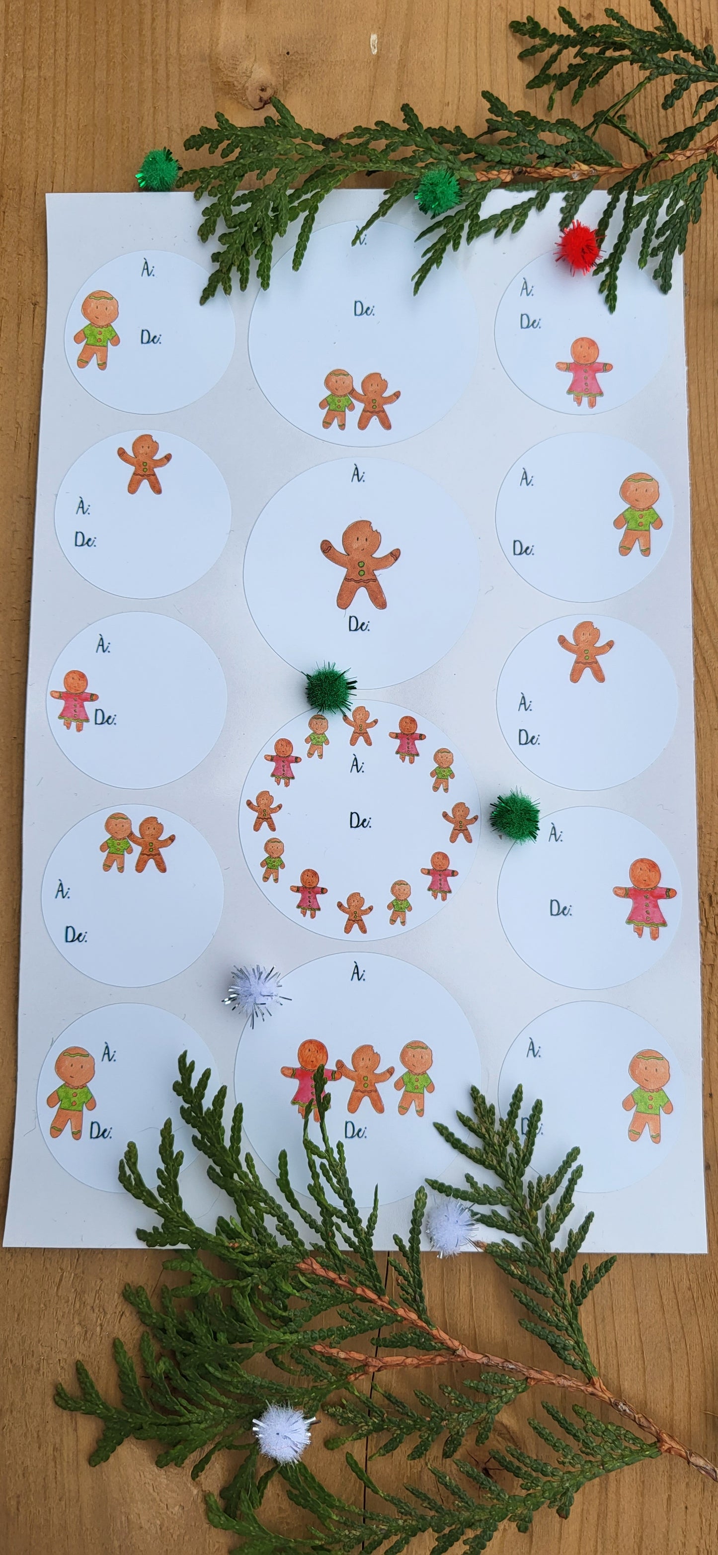 Christmas stickers