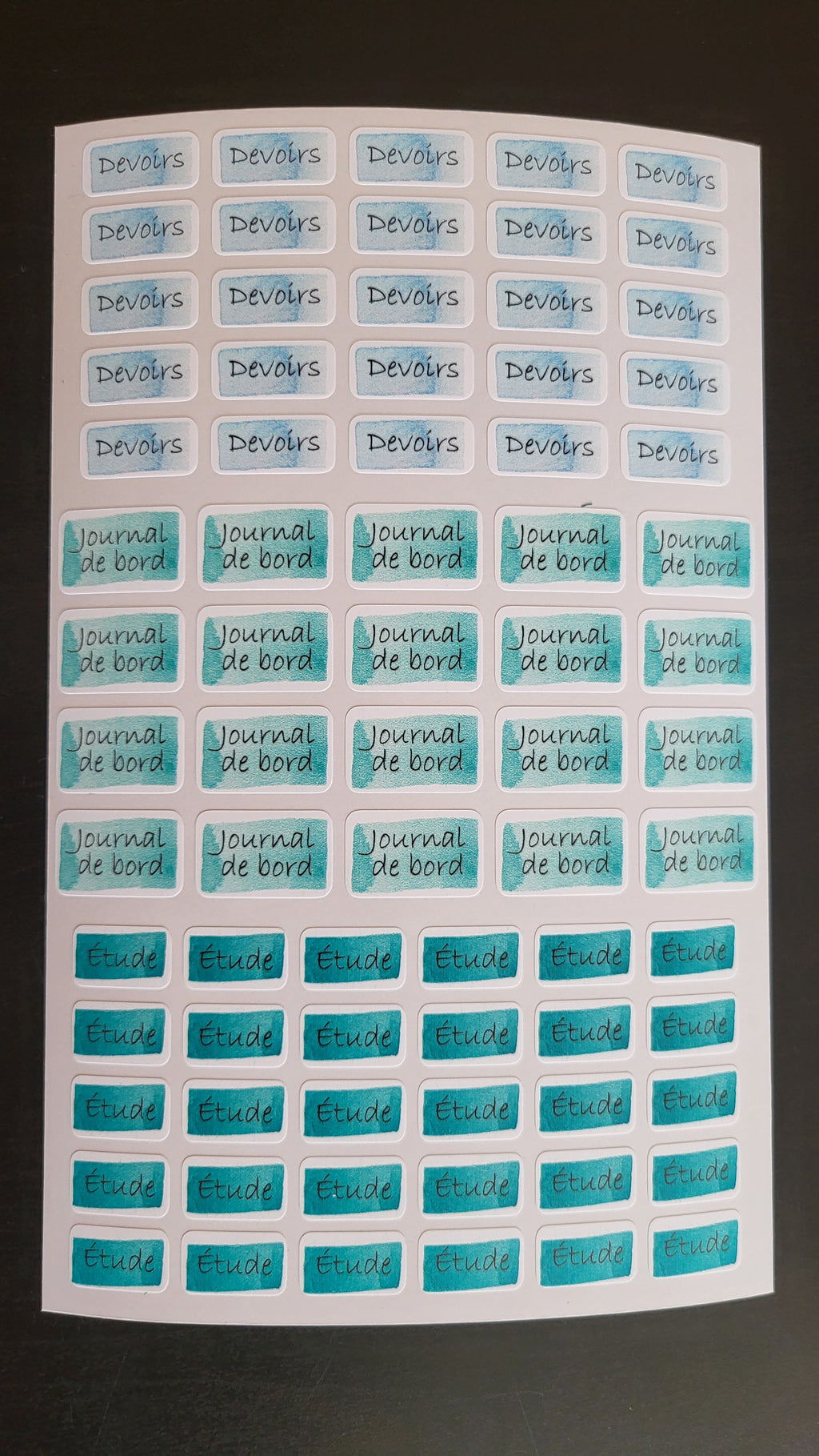 Student planner sticker