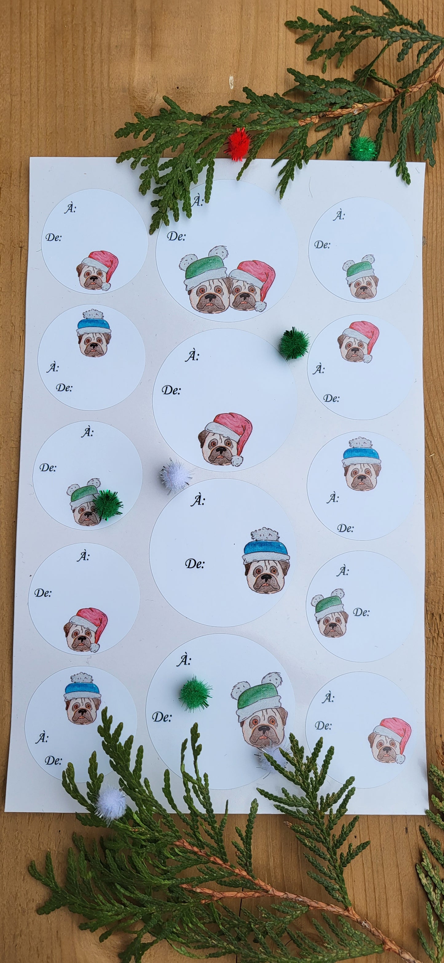 Christmas stickers