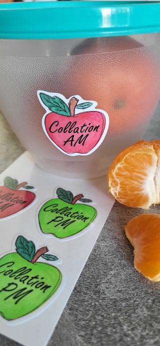 AM/PM snack sticker
