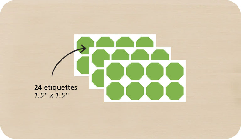 Quantité d'étiquettes