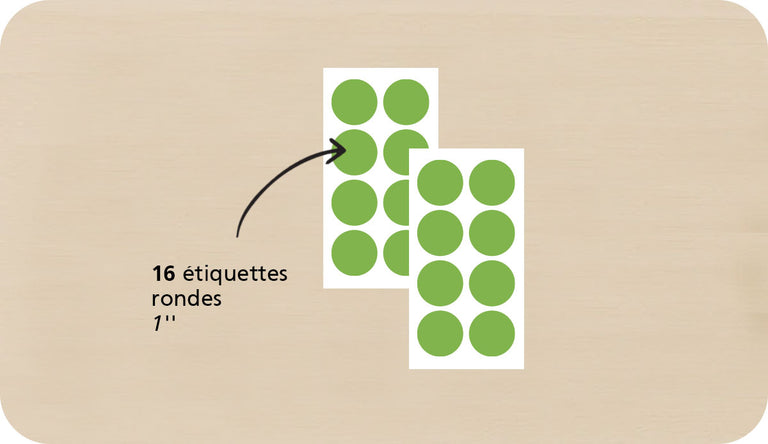 Quantité d'étiquettes