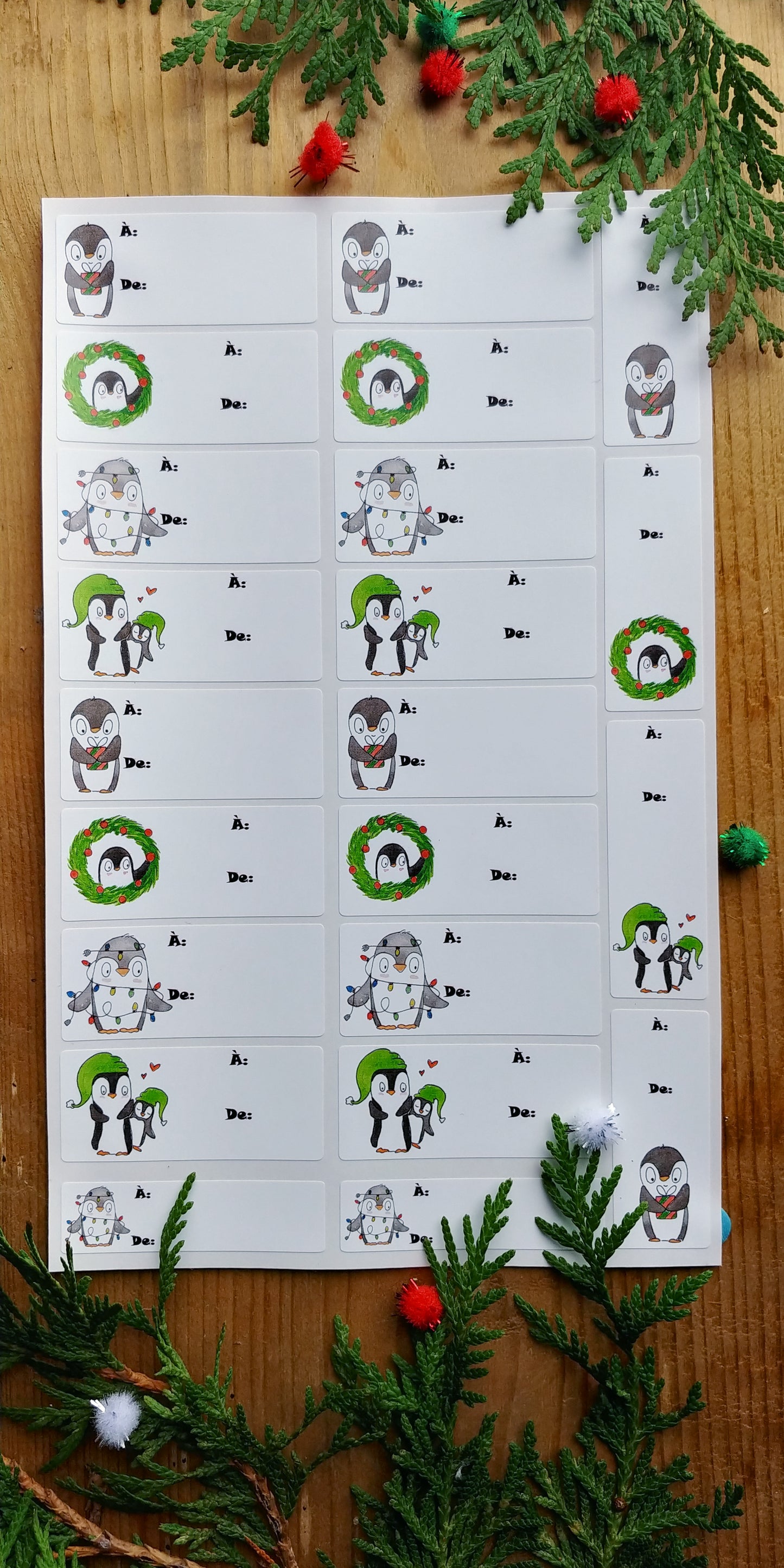 Christmas stickers