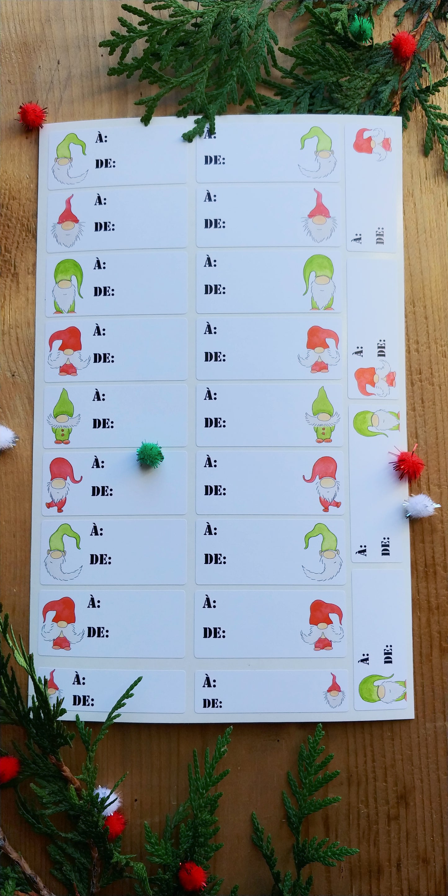 Christmas stickers