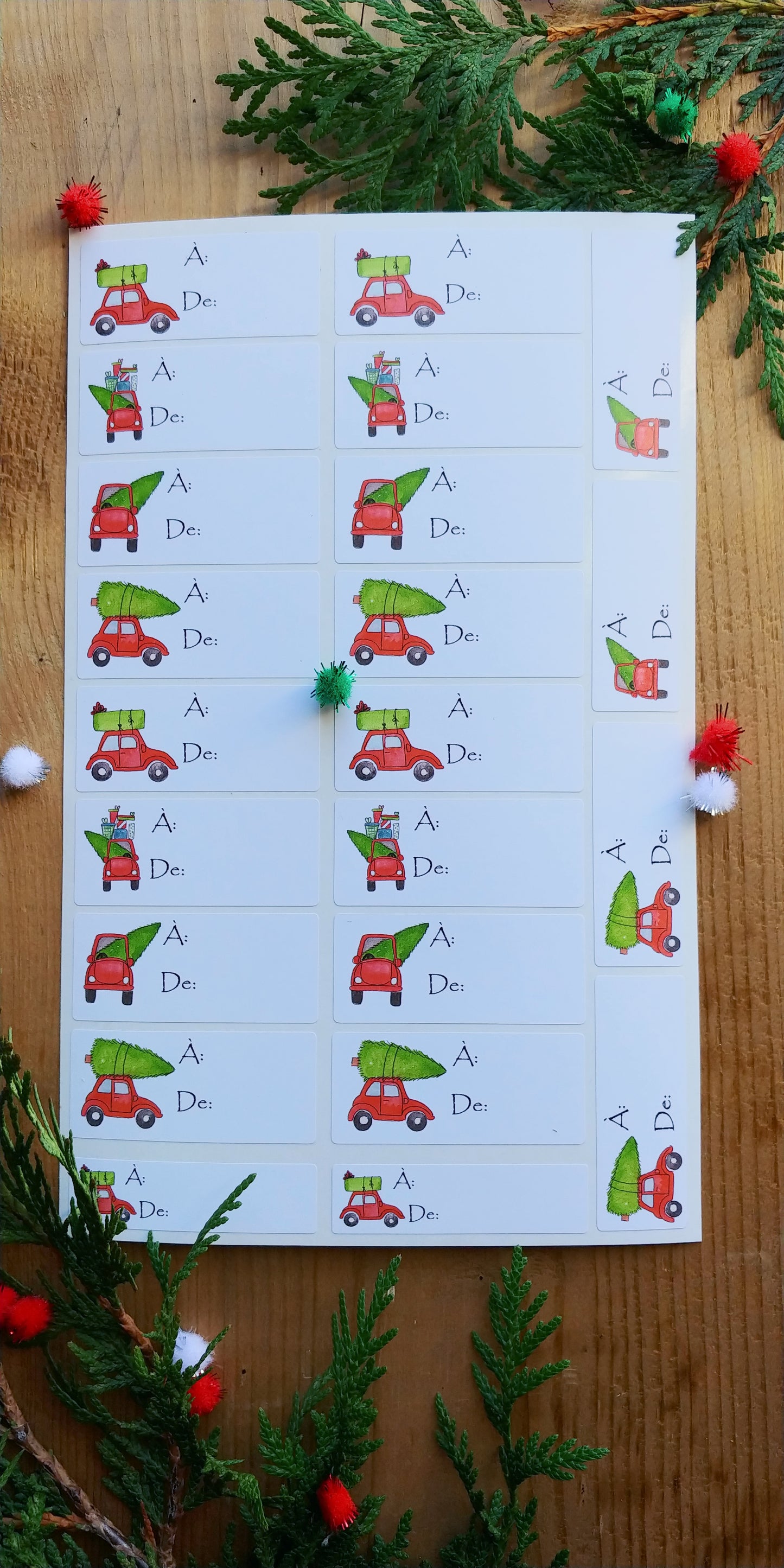Christmas stickers