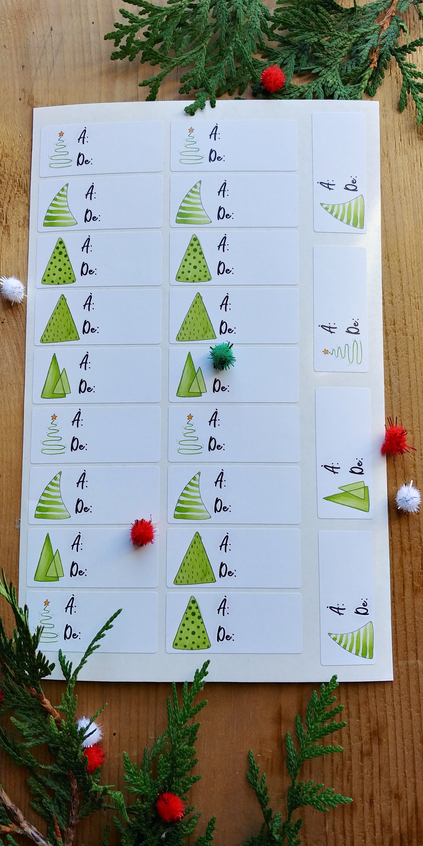 Christmas stickers